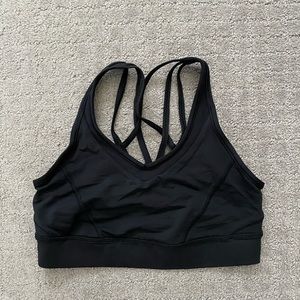 Lululemon black sports bra, size 6